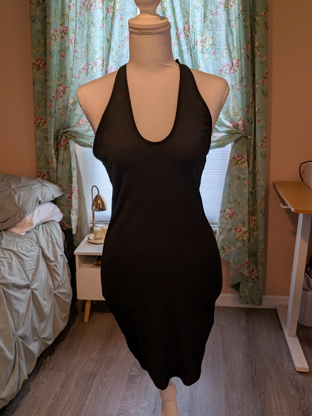 wild fable Black Halter Mini Dress